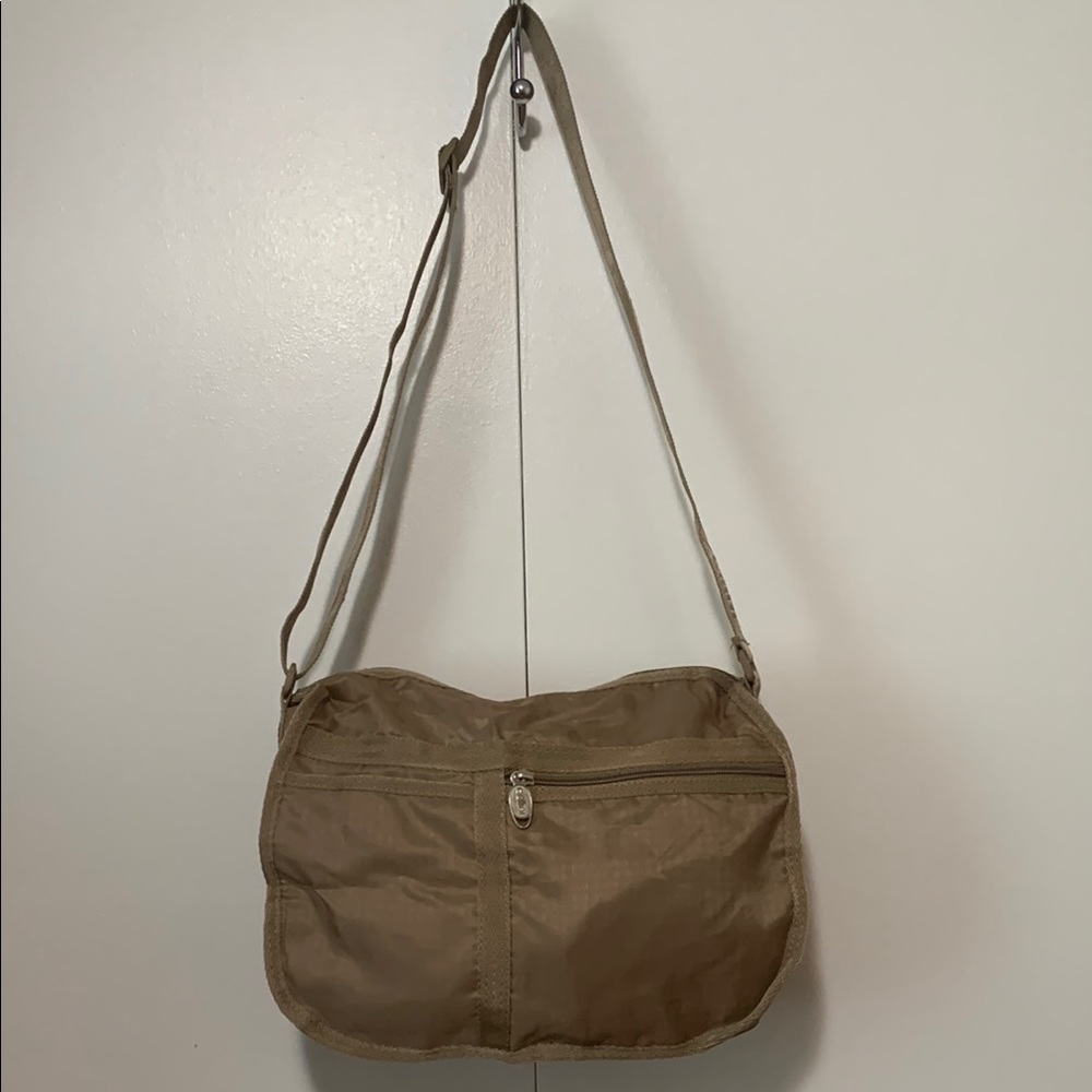 Vintage Y2K Cellini Tan/Beige Travel Adjustable Sporty Crossbody Bag